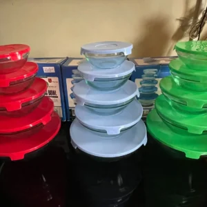 Set de Tapers de vidrio con tapa - redondo